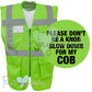 High Visibility Hi Vis Equestrian Reflective Vest Tabard Waistcoat DON'T BE A KNOB