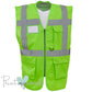 2025 Official PW&S High Visibility Hi Vis Equestrian Reflective Zip-Up Waistcoat CAMERA, 10mph, 2m