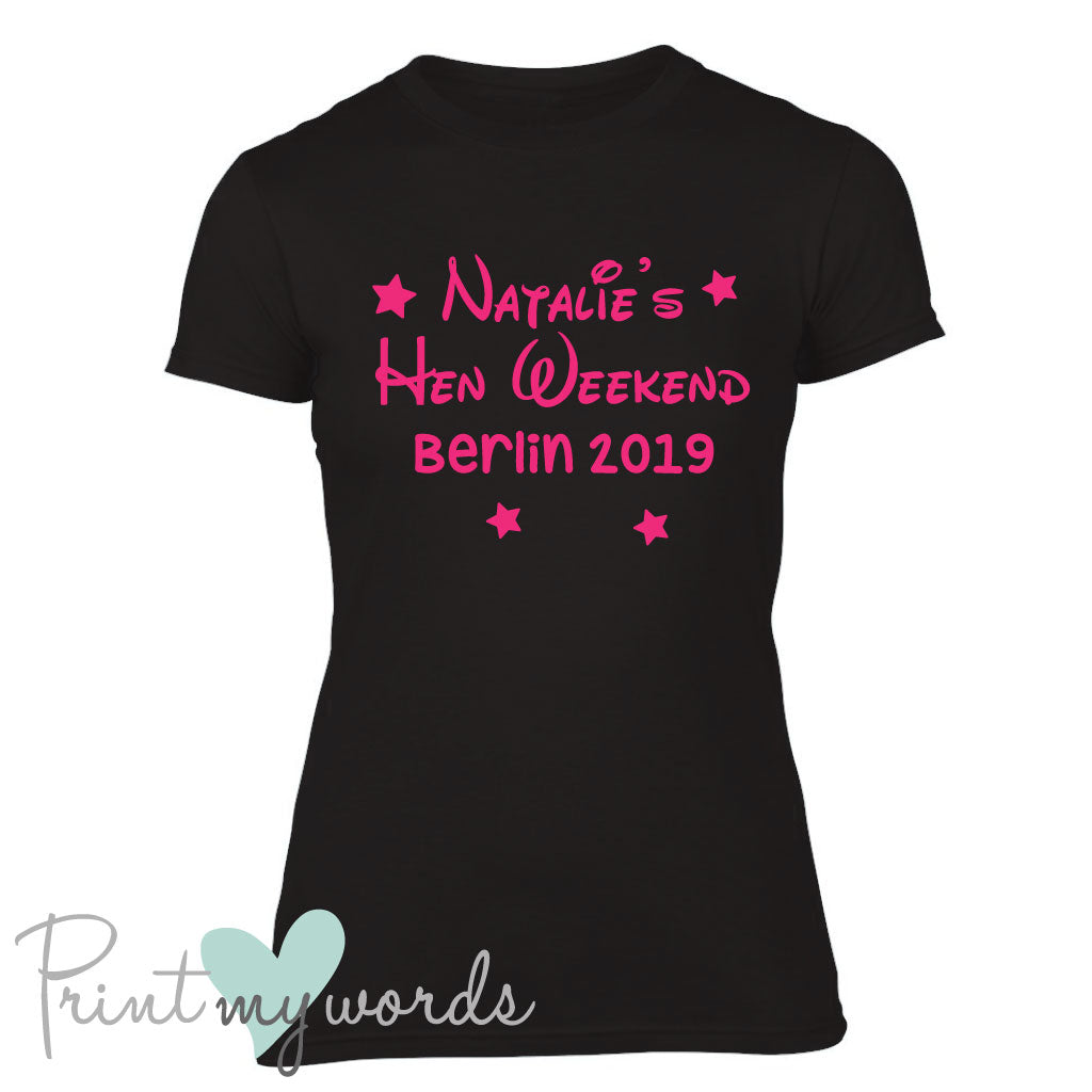 Personalised Princess Hen Party T-Shirt