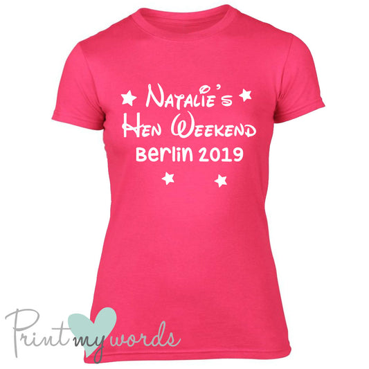 Personalised Princess Hen Party T-Shirt