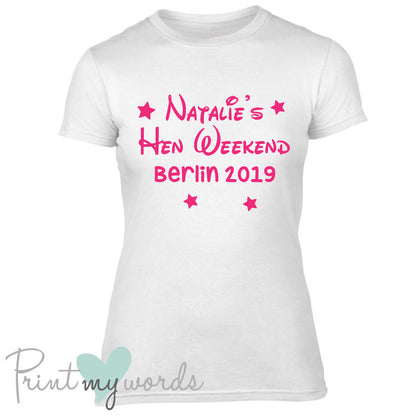 Personalised Princess Hen Party T-Shirt