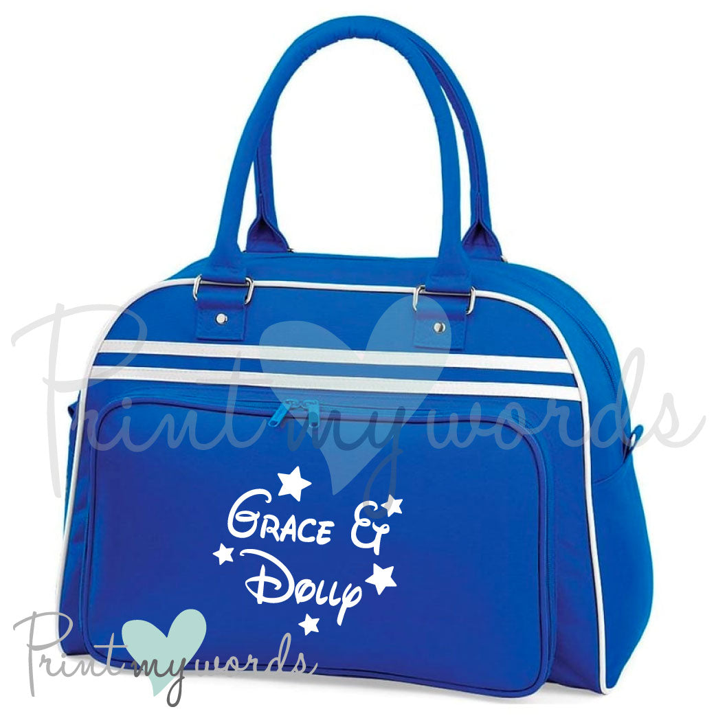 Personalised Equestrian Retro Bowling Bag - Magical Design