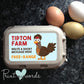 Write Your Own Message Egg Box Labels x 12