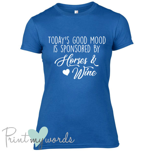 Today's Good Mood Funny Equestrian T-shirt
