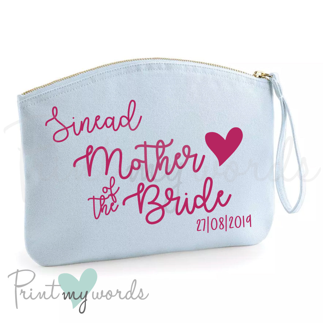 Personalised Hen Party Heart Make Up Bag - Mother of the Bride