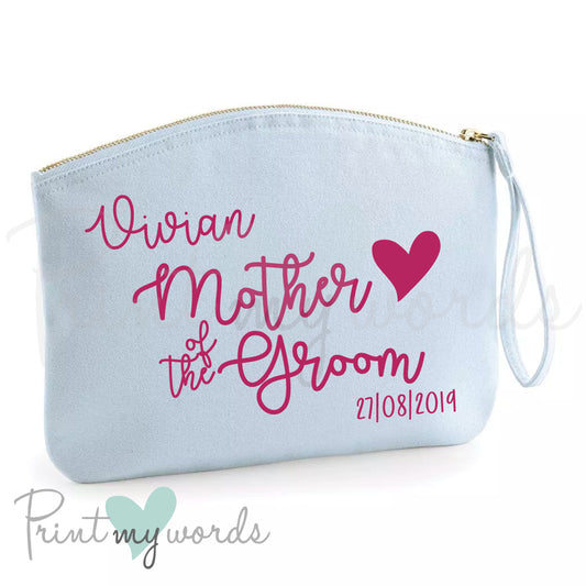 Personalised Hen Party Heart Make Up Bag - Mother of the Groom