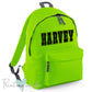 Children's Personalised Name School Rucksack Backpack