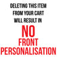 Front Left Chest Personalisation - Glitter