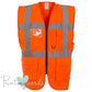 2025 Official PW&S High Visibility Hi Vis Equestrian Reflective Zip-Up Waistcoat CAMERA, 10mph, 2m