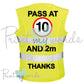 High Visibility Hi Vis Equestrian Reflective Vest Tabard Waistcoat PASS AT 10MPH AND 2M, THANKS hi-viz
