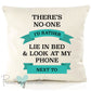 Look At My Phone Funny Anniversary Valentine's Cushion Cover