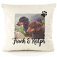 Large Personalised Dog Portrait Cushion Cover