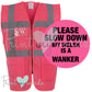 High Visibility Hi Vis Equestrian Reflective Vest Tabard Waistcoat WELSH IS A WANKER