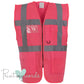 2025 Official PW&S High Visibility Hi Vis Equestrian Reflective Zip-Up Waistcoat CAMERA, 10mph, 2m