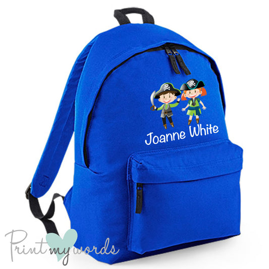 Children's Personalised Pirate School Rucksack Backpack