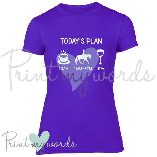 Today's Plan Funny Equestrian T-Shirt