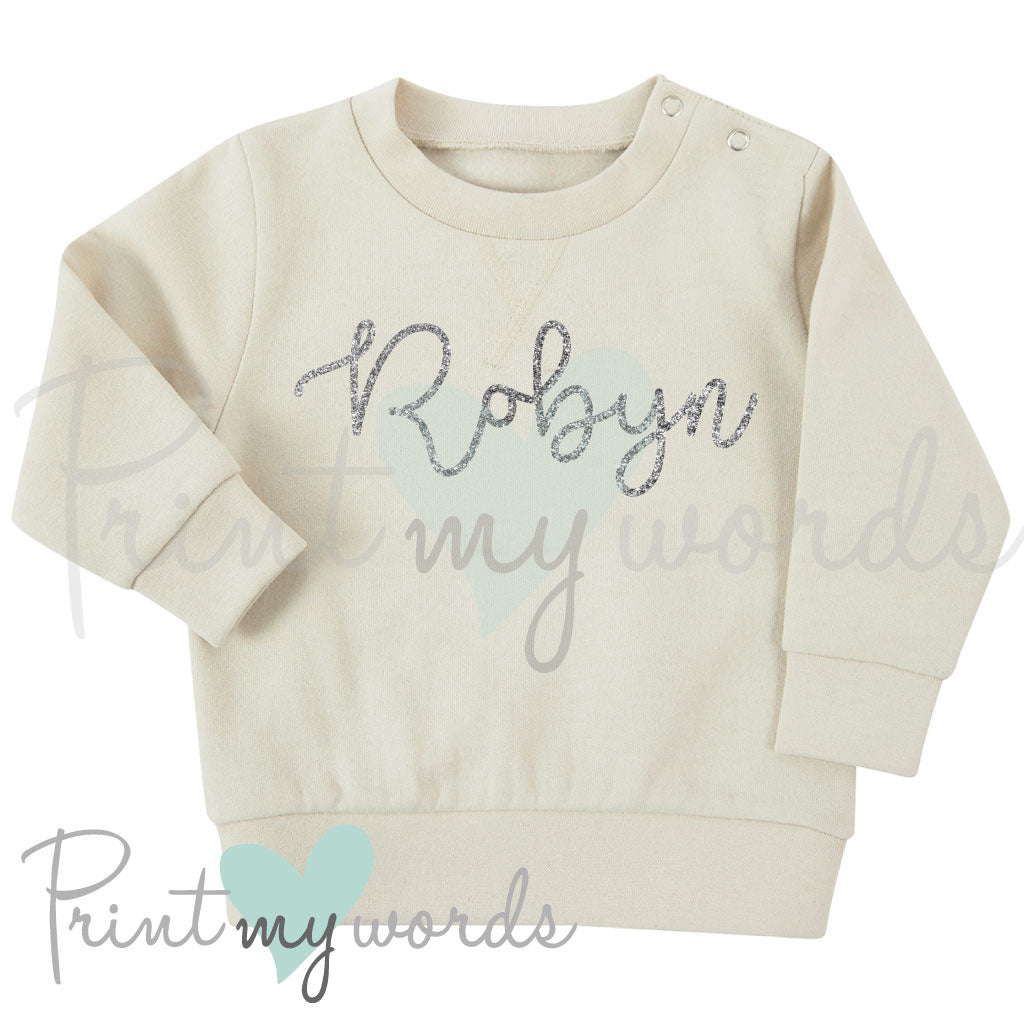 Personalised Toddler Baby Sweatshirt - Playful Font