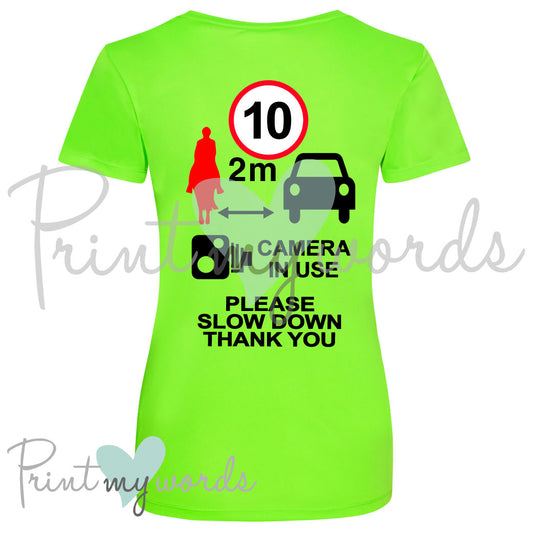 Hi Vis UV Protection Equestrian Horse Riding Summer T-Shirt Vest Polo - 10MPH, CAMERA IN USE PLEASE SLOW DOWN
