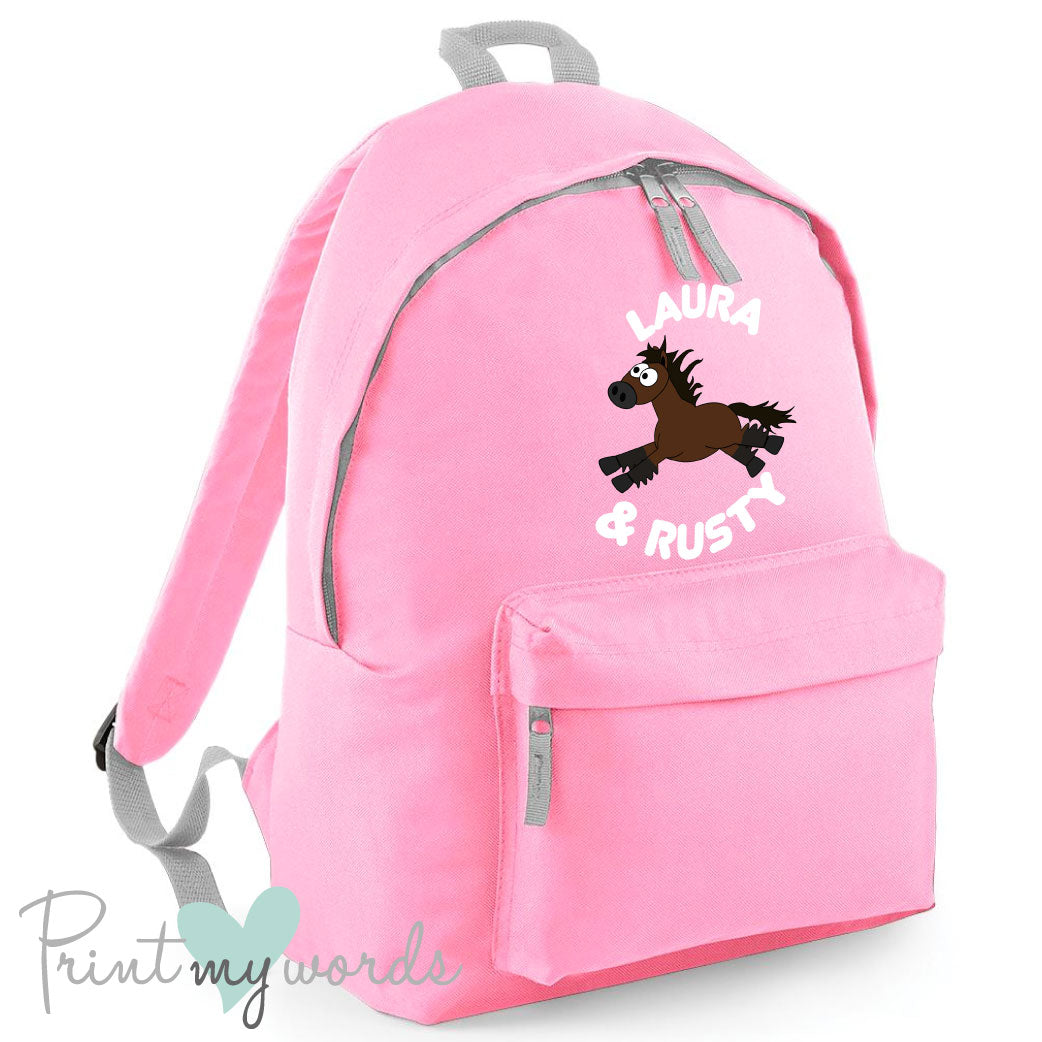Plodders Children's Personalised Equestrian Rucksack Backpack