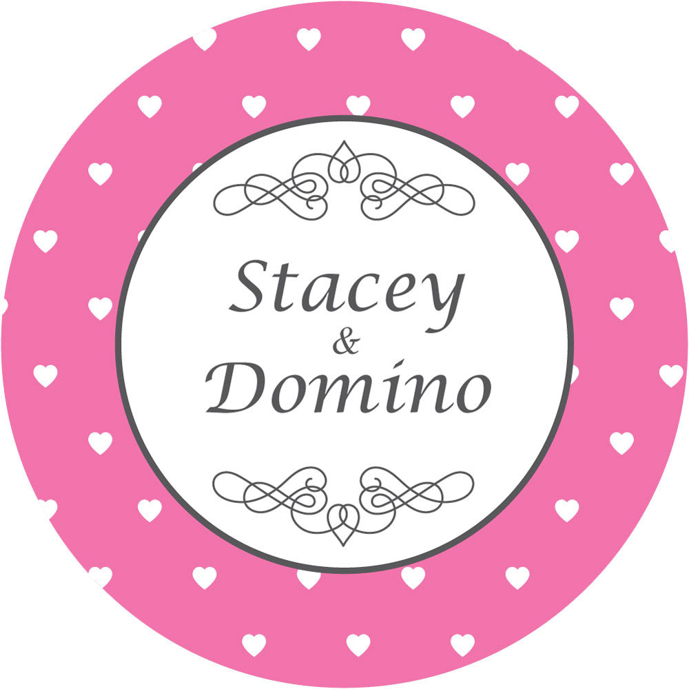 Personalised Polkadot Stickers - Pack of 10.