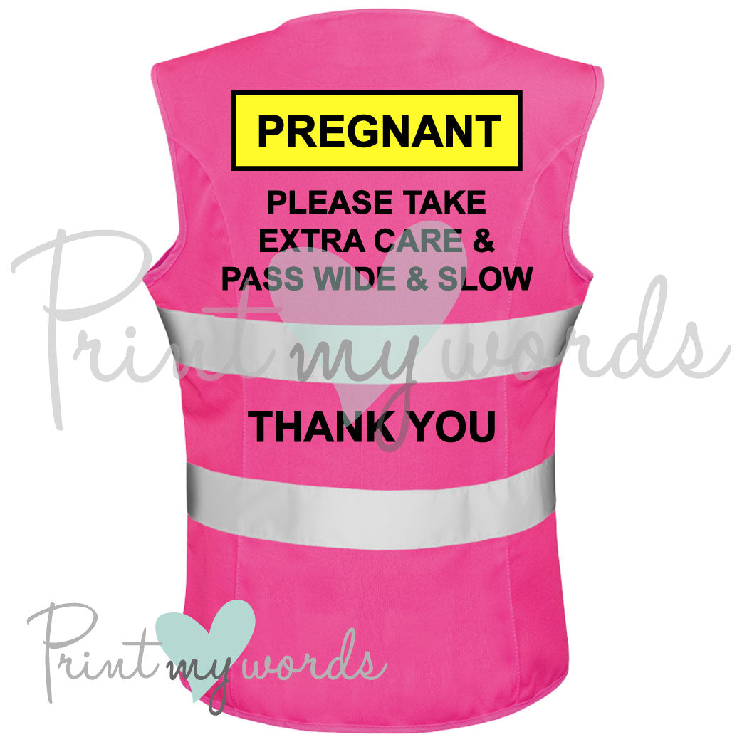 High Visibility Hi Vis Equestrian Vest Tabard Waistcoat Reflective Vest Tabard Waistcoat PREGNANT