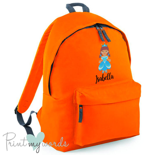 Children's Personalised Princess School Rucksack Backpack