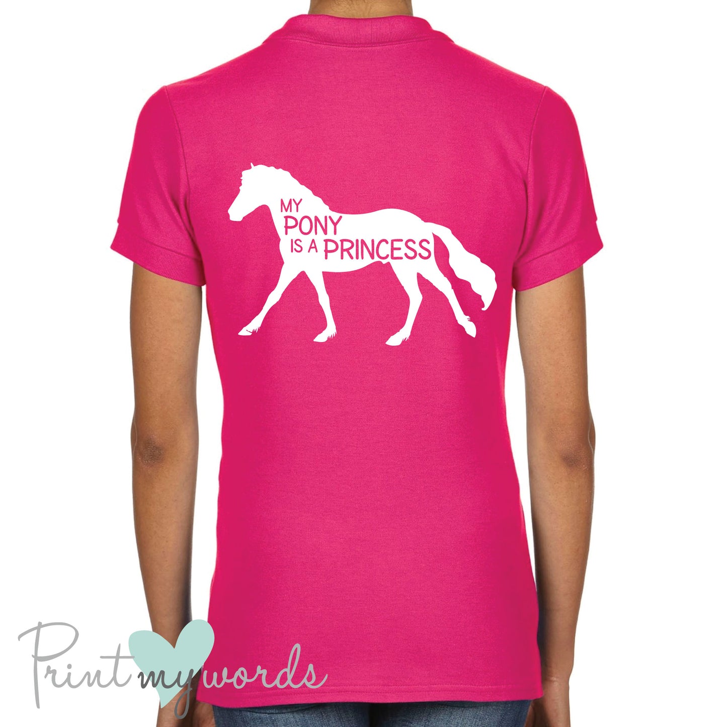 My Pony Is A Princess Equestrian Polo Shirt
