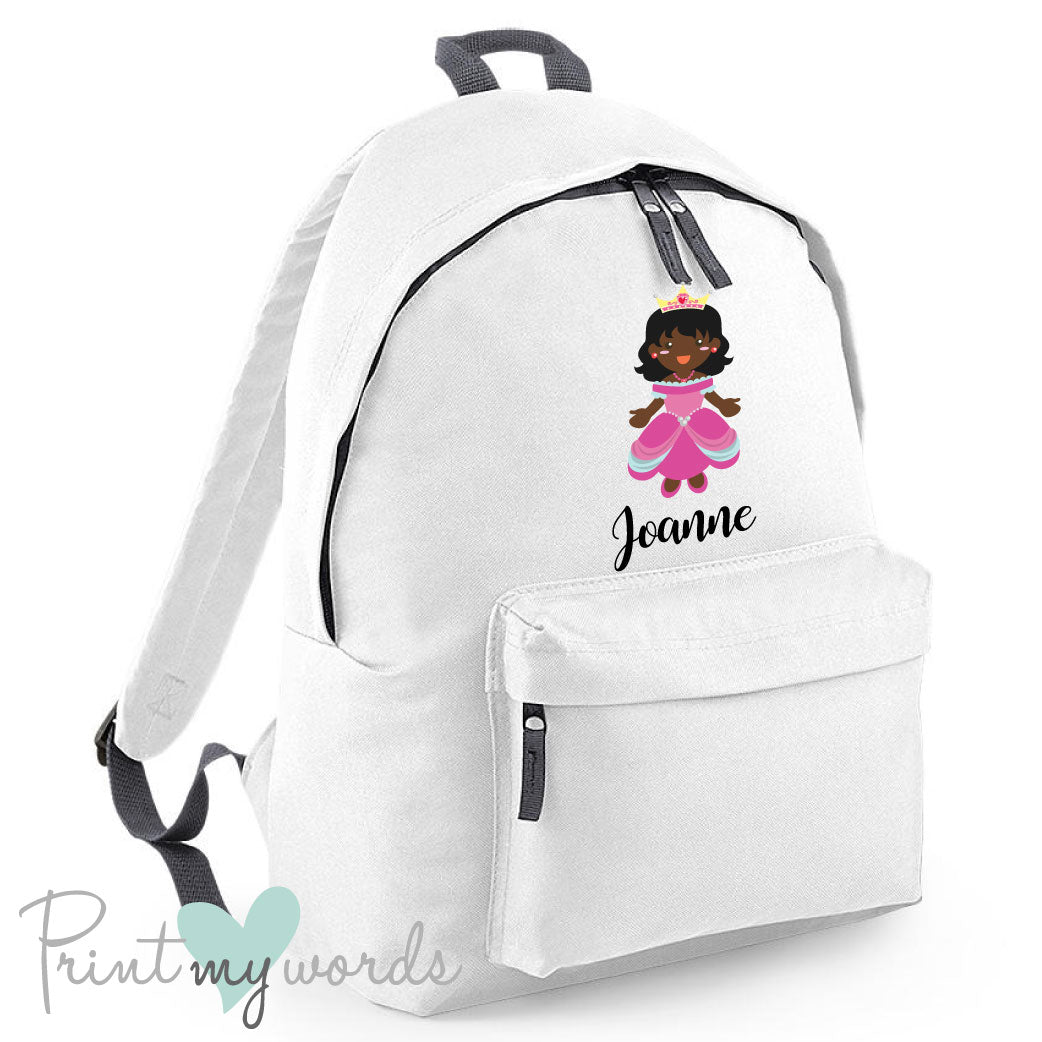 Children's Personalised Princess School Rucksack Backpack