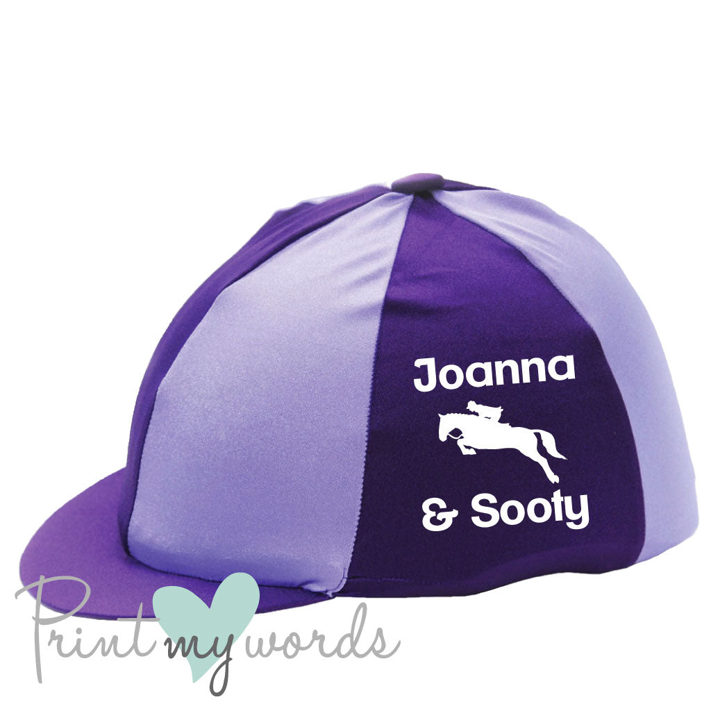 Personalised Jumping Lycra Hat Cover Silk