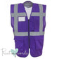 2025 Official PW&S High Visibility Hi Vis Equestrian Reflective Zip-Up Waistcoat CAMERA, 10mph, 2m