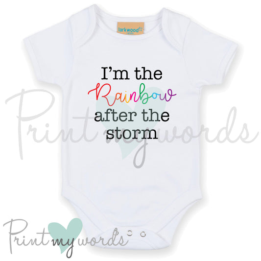 Rainbow Baby Pregnancy Announcement Vest