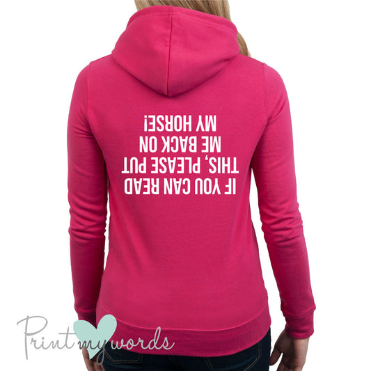 If You Can Read This Funny Equestrian Hoodie