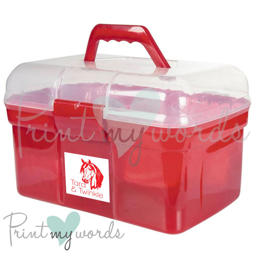 Personalised 6 Piece Grooming Box - Horse Head Design