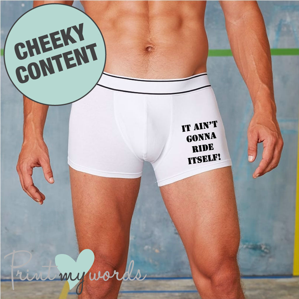 Men's Funny Ride Itself Boxer Shorts – Print My Words