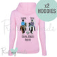 Personalised Pack of 2 Hoodies - Riding Buddies Forever