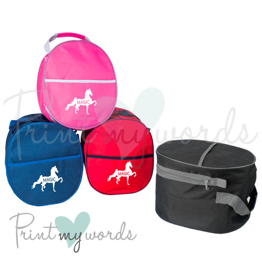 Personalised Hat Bag - Saddlebred Design