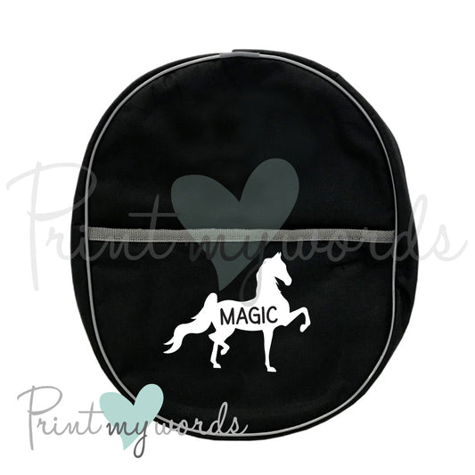 Personalised Hat Bag - Saddlebred Design