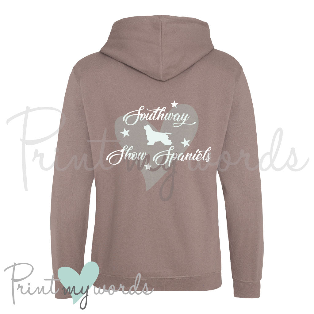 Unisex Personalised Dog Showing Hoodie - Show Name & Silhouette