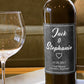 Slate Effect Personalised Wine Bottle Label