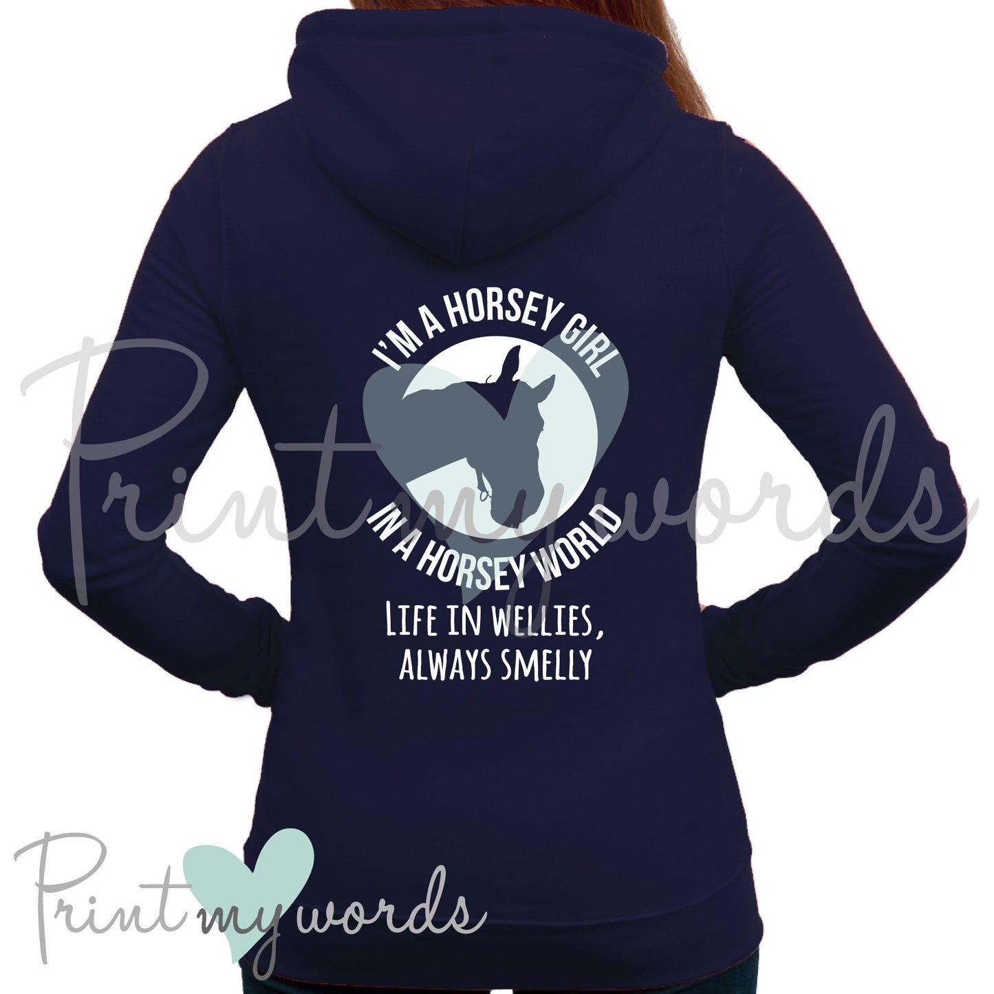 I'm A Horsey Girl Funny Equestrian Hoodie