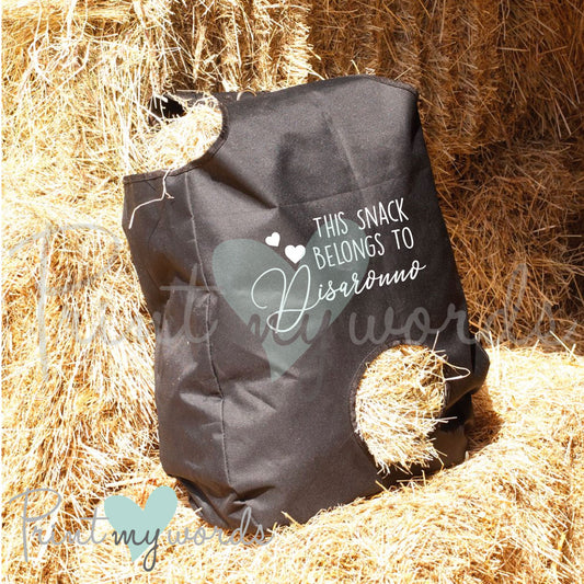 Personalised Hay Bag - Snack Design