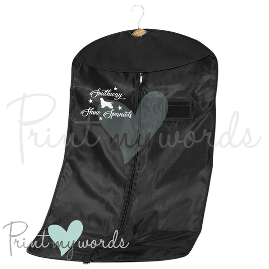 Personalised Dog Showing Suit Cover Bag - Show Name & Silhouette