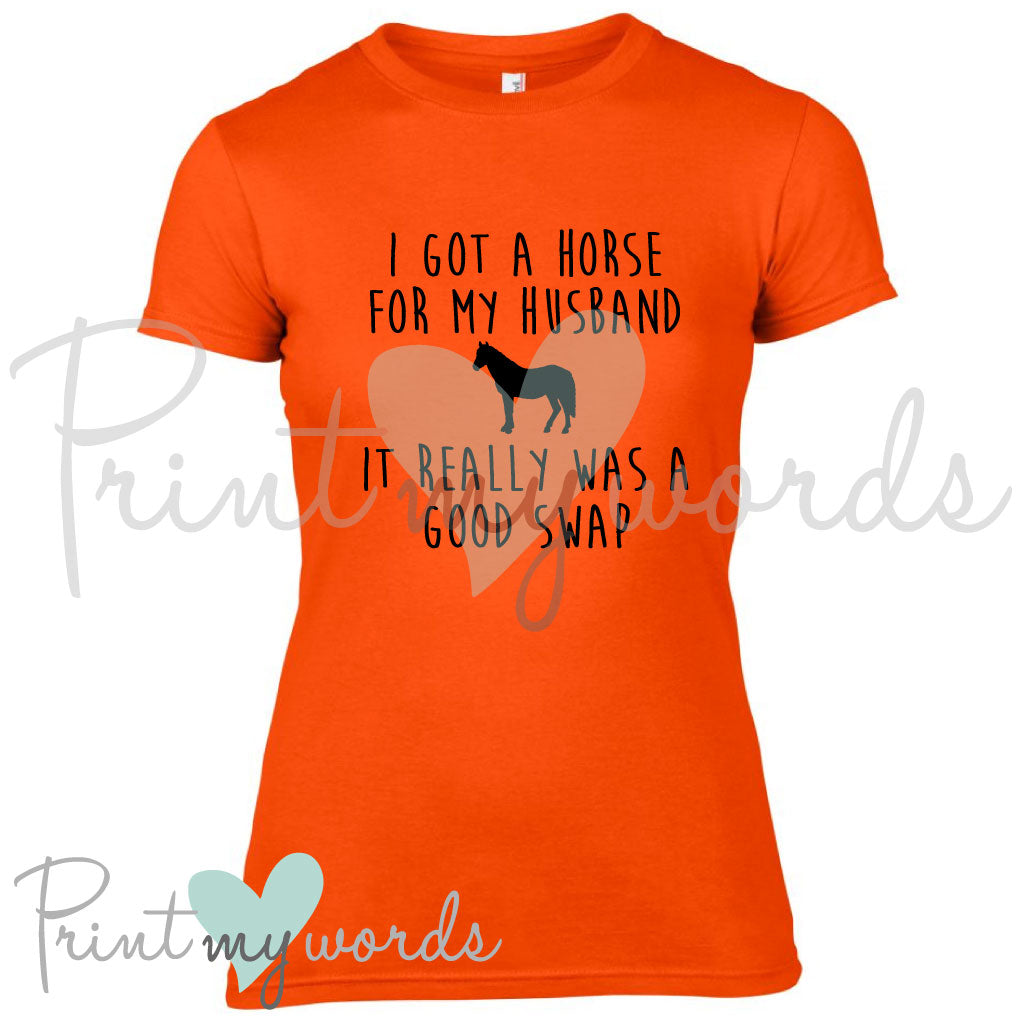 Good Swap Husband Funny Equestrian T-Shirt
