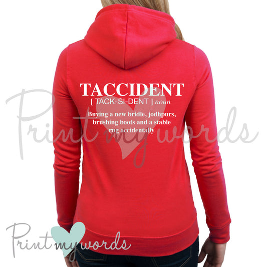 Taccident Funny Equestrian Hoodie