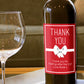 Personalised Thank You Wine Bottle Label