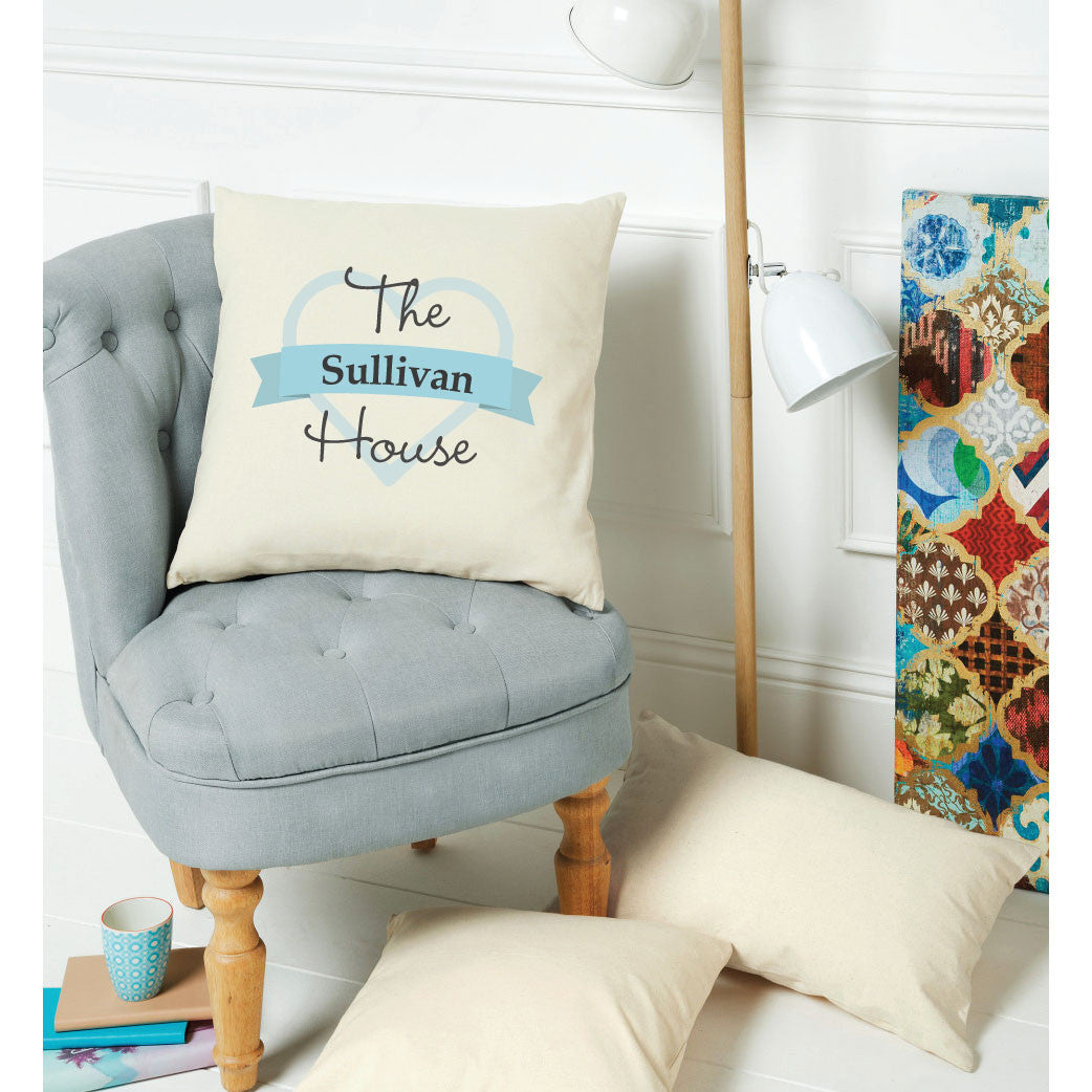 The Family House Personalised Cushion Cover
