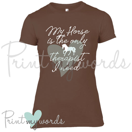 My Horse Is My Therapist Equestrian T-Shirt