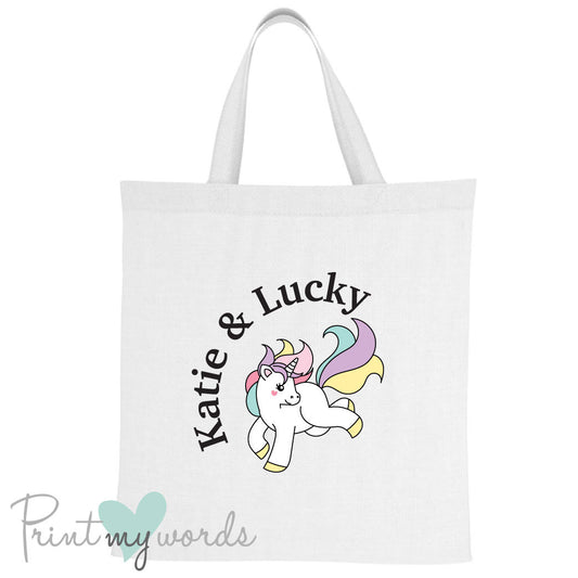 Personalised Unicorn Equestrian Tote Bag