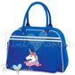 Personalised Equestrian Retro Bowling Bag - Unicorn Head Design