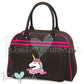 Personalised Equestrian Retro Bowling Bag - Unicorn Head Design